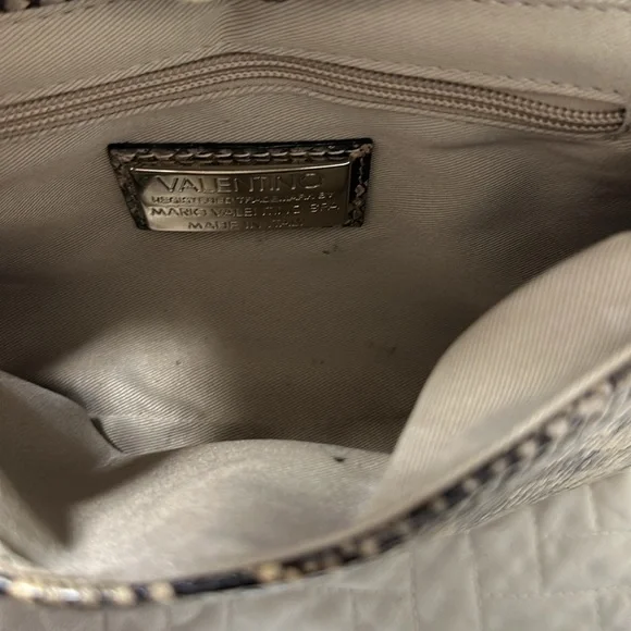 Valentino Handbag Snakeskin print with studs and silver hardware. - Picture 5 of 6